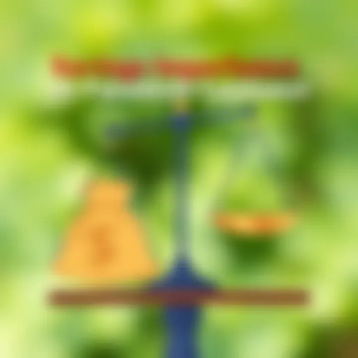 Financial Independence vs Parental Guidance Illustration of a balanced scale representing financial independence and parental guidance