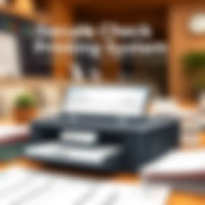 A secure check printing system with advanced encryption features