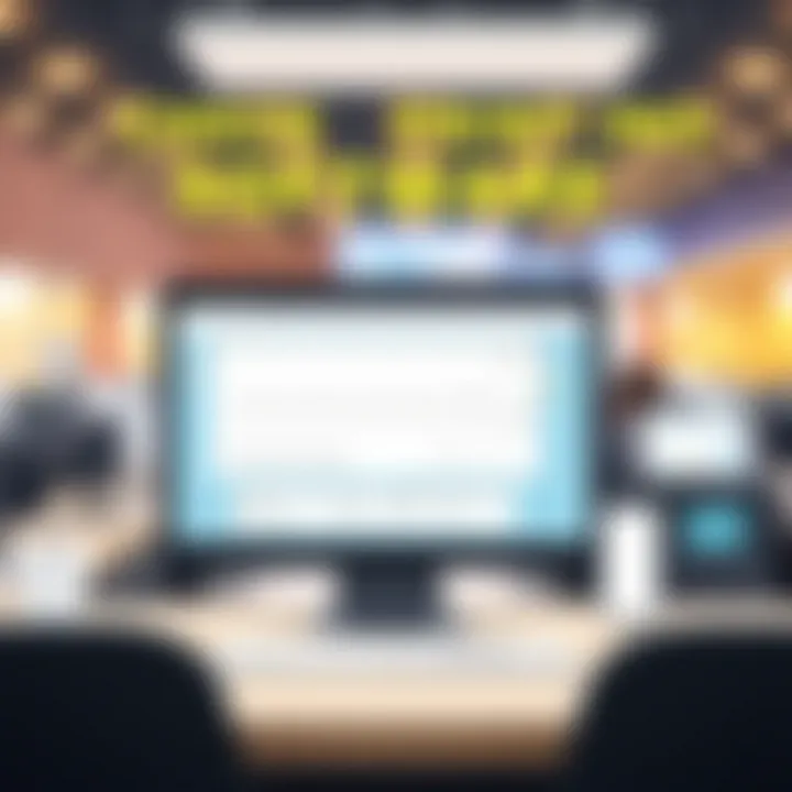 An intuitive user interface of check printing software displayed on a computer screen