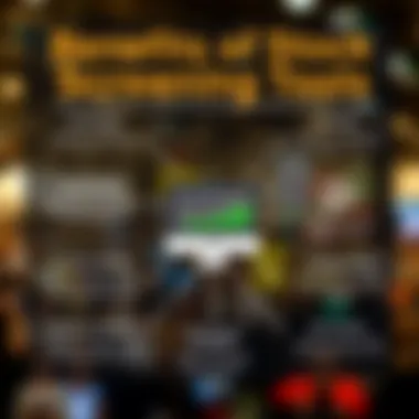 An infographic illustrating the benefits of using stock screening tools