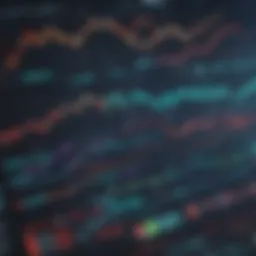 Graphical representation of stock market trends