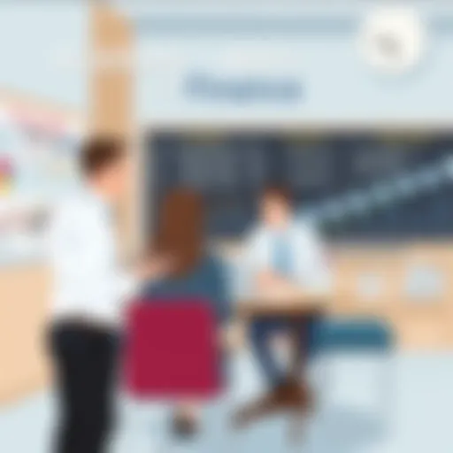 Academic Pathways in Finance An academic setting with students discussing finance