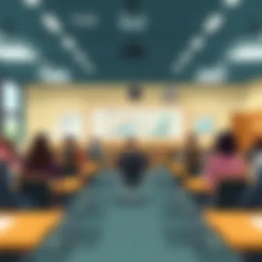 Business Administration Insights A detailed view of a business administration classroom