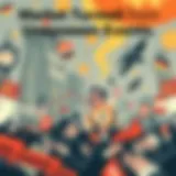 A tumultuous financial market reacting to an unexpected crisis.