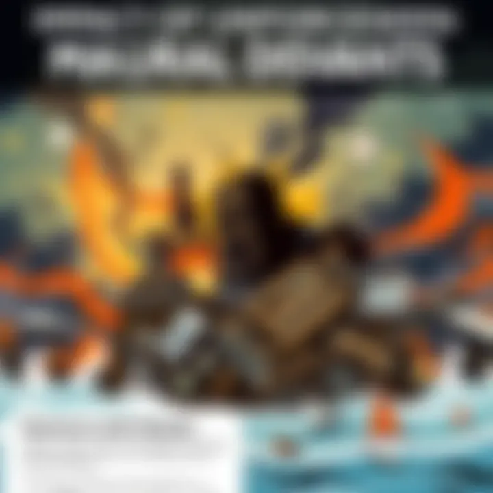 Impact of Unforeseen Natural Disasters A natural disaster scene illustrating the chaos of an unpredictable event.