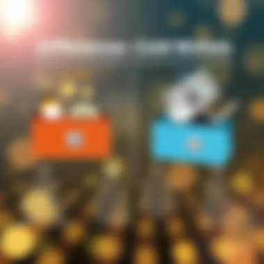 Diagram illustrating the differences between hot and cold wallets