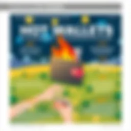 Symbolic representation of a hot wallet in a digital landscape