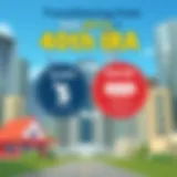 Visual representation of Roth 401(k) and Roth IRA transition