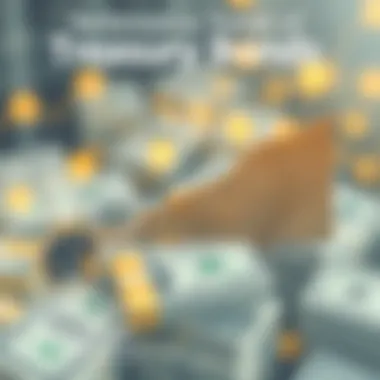 Graph showing the performance trends of treasury bonds over time