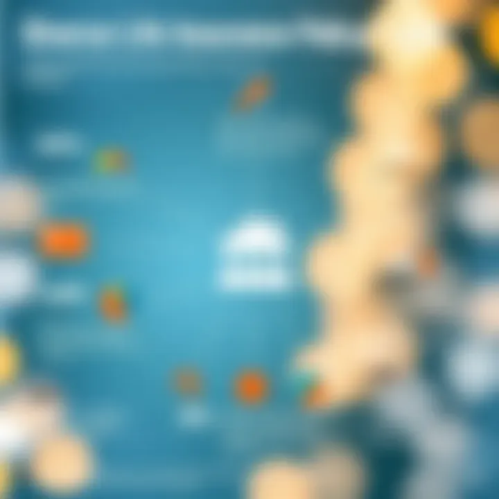 Visual representation of different life insurance policy types