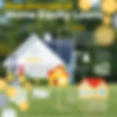 Infographic showcasing the pros and cons of home equity loans