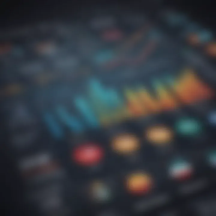 Economic indicators chart showcasing trends