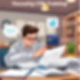 An engaged learner studying CPA materials with focus