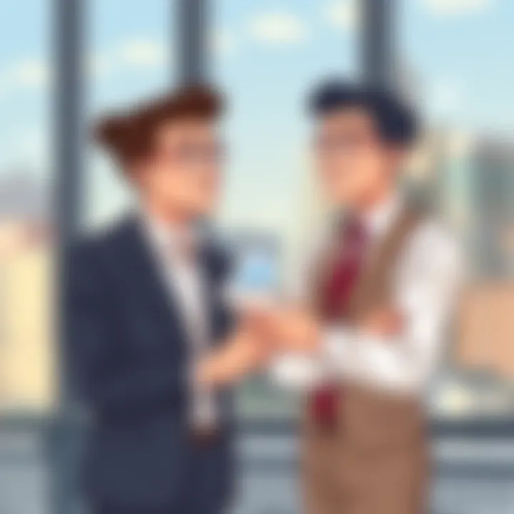 A mentor and mentee discussing financial strategies