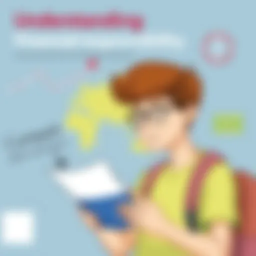 A teenager learning about financial responsibility