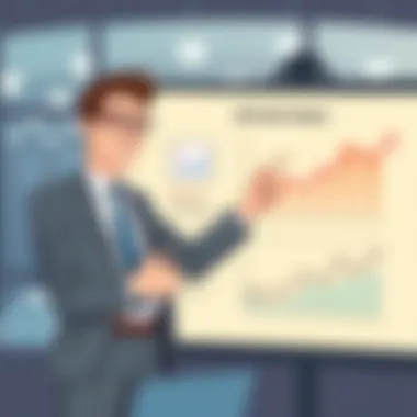 Sell-side analyst presenting market insights