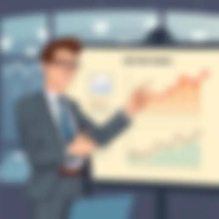 Sell-side analyst presenting market insights