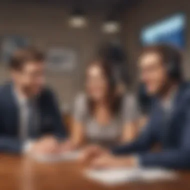 Listeners engaged in podcast discussions