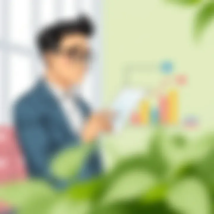 Strategic Analysis of Operating Expenses Business owner analyzing operating expenses for strategic decisions