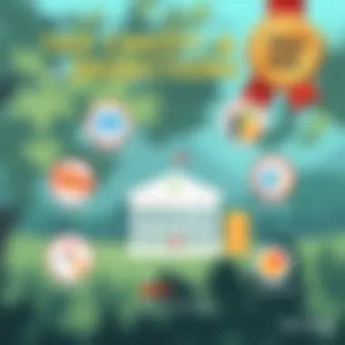 Visual representation of tax credits and deductions