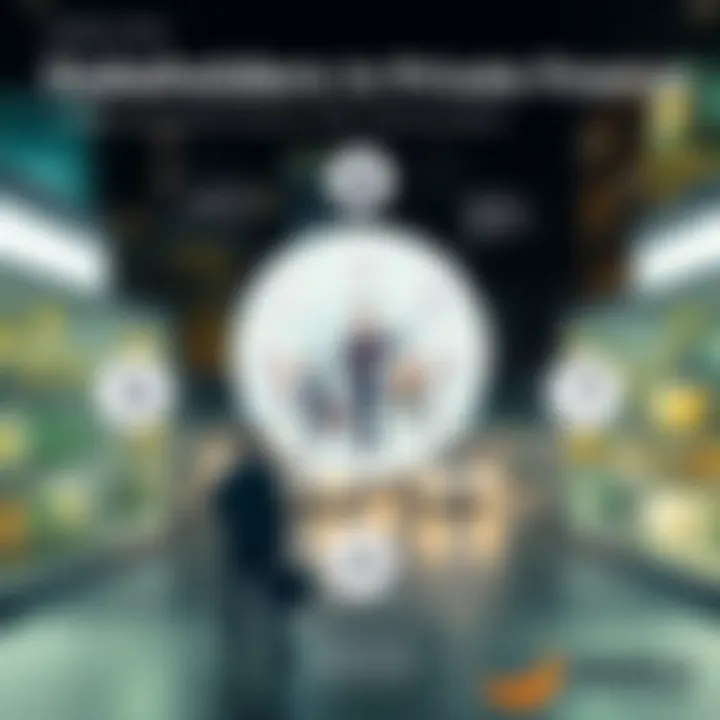 An illustration depicting various stakeholders in private finance