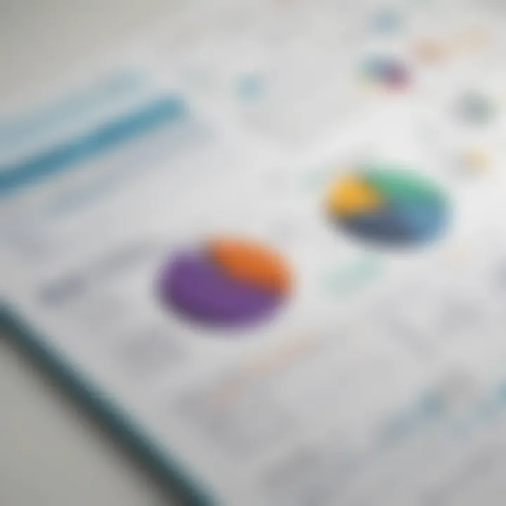 A visual representation of balance sheets and income statements