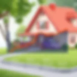 Graph illustrating home value trends