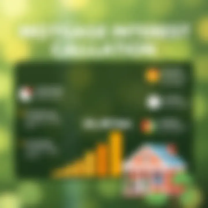 Visual representation of mortgage interest calculations