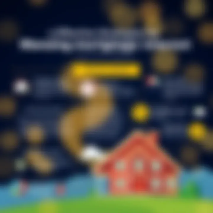 Infographic outlining strategies for managing mortgage interest