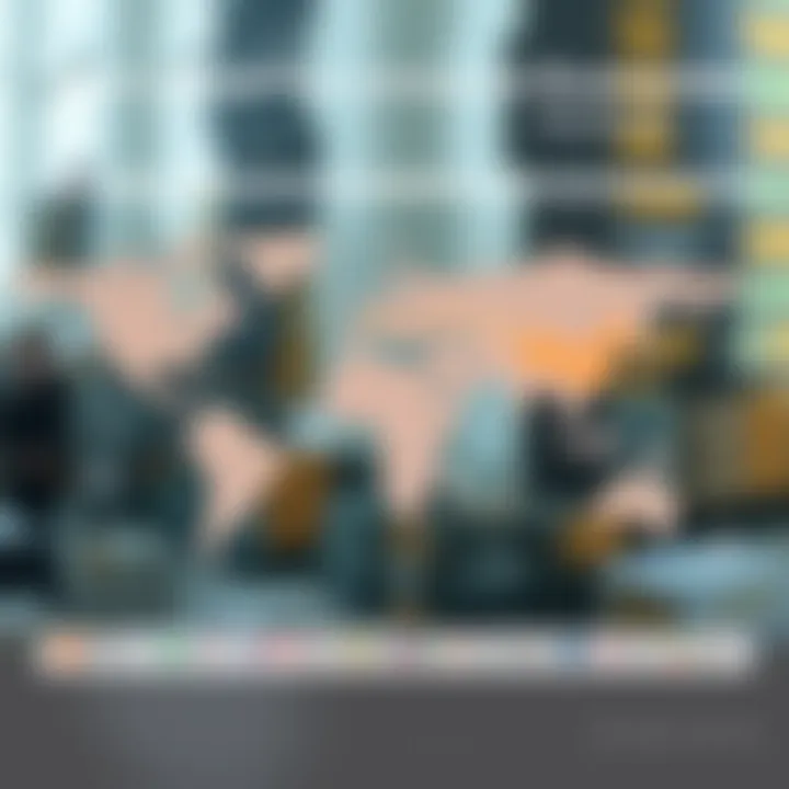 Chart depicting international trade flows among leading economies