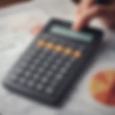 Analyzing Savings Interest Rates A financial calculator with graphs and charts