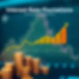 Graph illustrating the fluctuation of interest rates over time