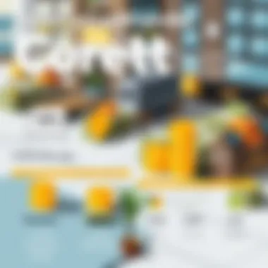 Infographic depicting various types of credit and their associated costs