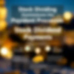 Graphical representation of stock dividend payments