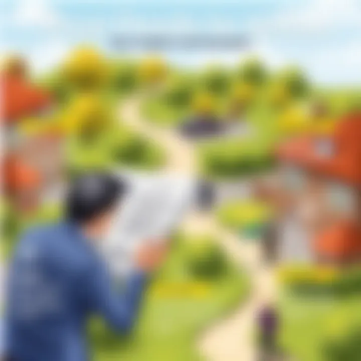 Scenario-based illustration depicting trust deeds in action