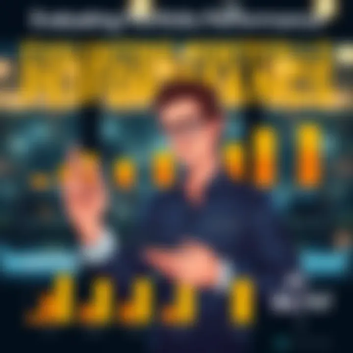 Investor evaluating portfolio performance