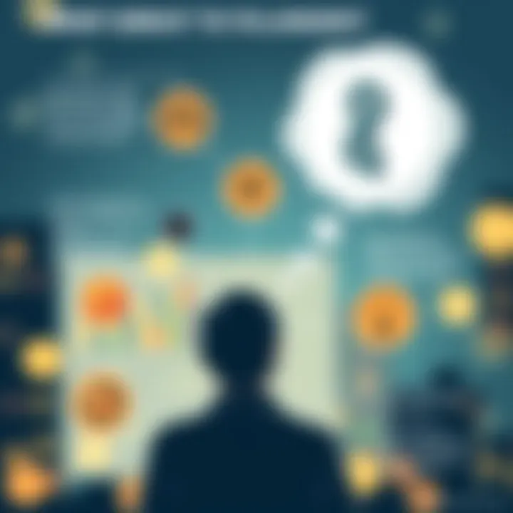 Contemplating Financial Options A person contemplating financial options